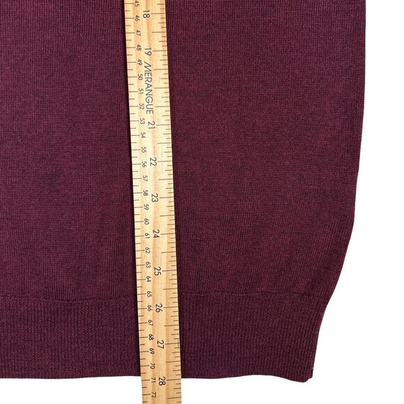Calvin Klein Extra Fine Merino Wool V Neck Sweater, Size Medium - Picture 10 of 13